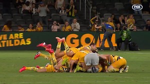 5.3K views · 212 reactions | “I’ve never seen anyone in my whole entire life so petrified!” When Emily van Egmond's goal celebrations took a turn...  | Matildas | Facebook