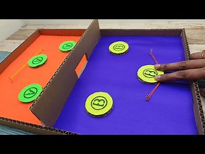 How to Make Fastest Finger First String Hockey | Fun DIY Game Tutorial