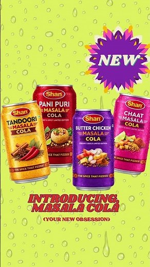 🔥🫧INTRODUCING: Shan's very newest product line: Masala Cola! 🫧🔥