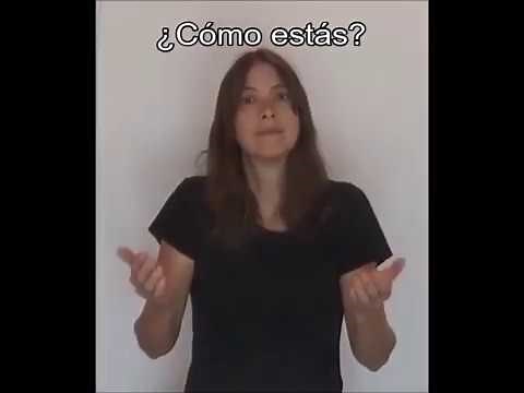 ¿Cómo estás? - Lengua de señas colombiana