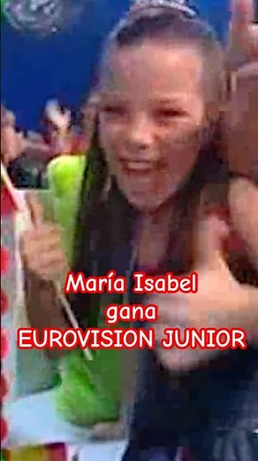 SIRVIENDO ICONO 💜💛 #mariaisabel en Eurovisión Junior 2004