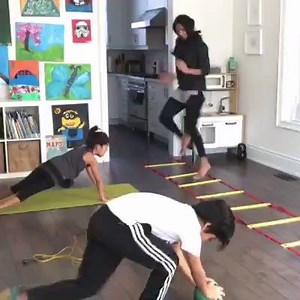Playground Gym This multitasking mom turned playtime into a fitness obstacle course (via PopSugar Fitness) | Lean Muscle Bound