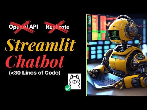 Build Chatbot using Streamlit & Ollama | llama2 | No ChatGPT API