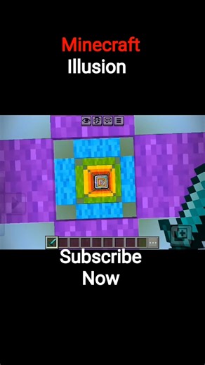 This Minecraft trick looks like an illusion #minecraft #gaming #shorts