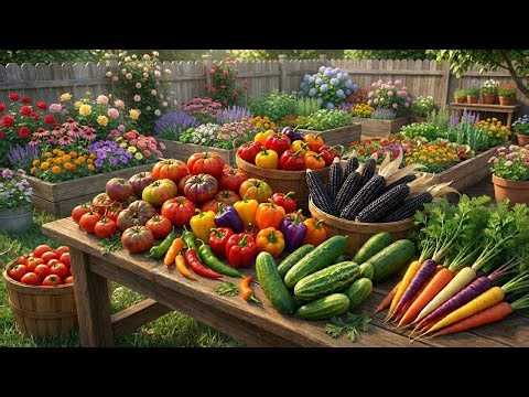 We grew these crops in our backyard garden this year, and the harvest turned out very prolific