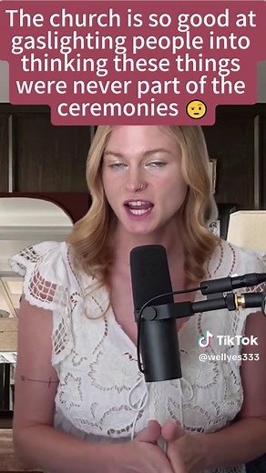 The church is so good at gaslighting people into thinking these things were never part of the ceremonies 🤨 #utah #mormon #ldstemple #lds #storytime #fypシ #fyp #pyf #exmormon #foryou #tiktok #story #pov #alyssadgrenfell