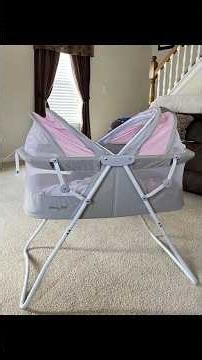 How to Setup the Portable Newborn Bassinet with Double Mesh Canopy