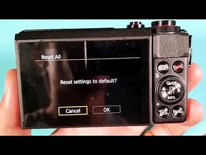 Canon G7X Mark ll: How to Reset Back to Factory Defaults