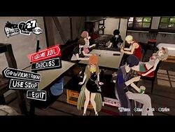 Persona 5 Strikers hideout chilling