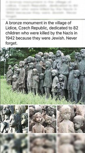 The heartbreaking story behind this statue of lost children💔😢#holocaustremembrance#childrensmemorial