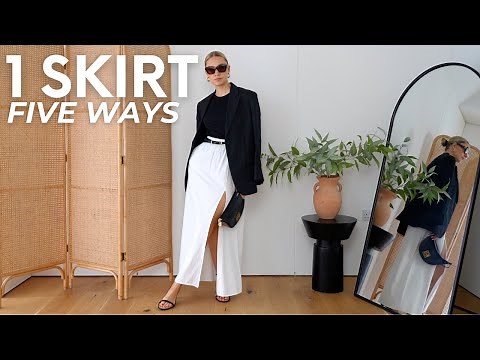 STYLING A WHITE LINEN MAXI SKIRT