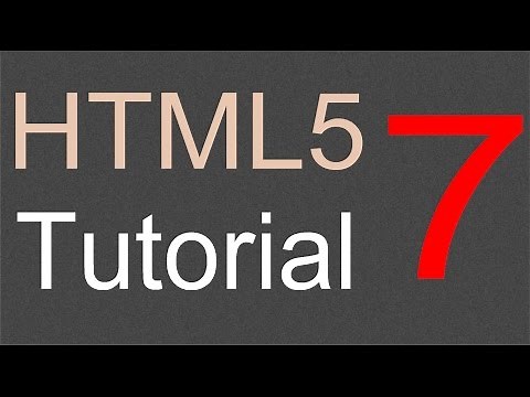 HTML5 Tutorial for Beginners - 07 - More new elements