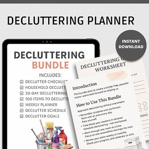 Declutter Workbook Printable Home Organization Planner Printable Minimalist Decluttering Guide - Etsy
