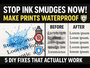 How to Make Inkjet Prints Waterproof | 5 Easy DIY Methods That Work