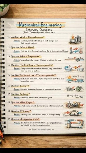 10 short mechanical interview questions and answers 🔥 💡