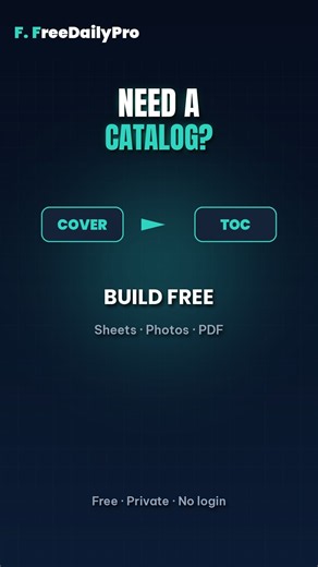 How to make a product catalog PDF free #Shorts