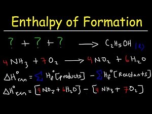 Enthalpy of Formation Reaction and Heat of Combustion; Enthalpy Change Problems Chemistry Video Lecture - MCAT