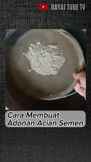 Cara Mudah Membuat Adonan Acian Semen Tanpa Mengaduk