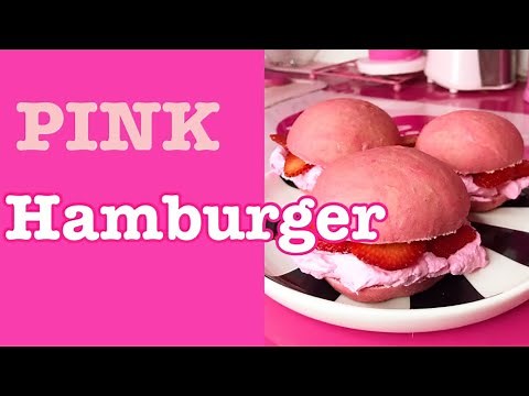 PINK DESSERT SANDWICH RECIPE! PINK FOOD COOKING