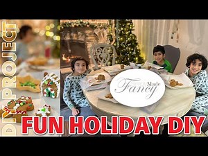 Easy Kids Gingerbread House Decorating Activity! Fun Holiday DIY