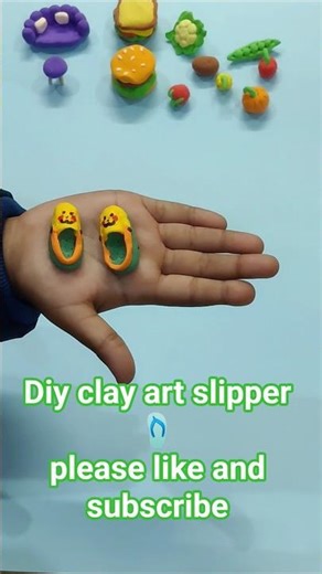 Diy clay art slipper and cross 🩴#shortvideo #diy #clayart #creativeclayideas #clay #art #crate