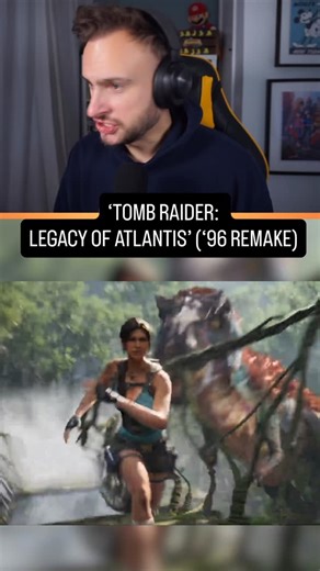 Adam Savage🎙🎮 on Instagram: "OMG we gettin’ the remake of the OG TOMB RAIDER!! 😱 ‘LEGACY OF ATLANTIS’ coming soooooon! (Let’s not forget…DINOSAURRRRRS! 🦖🦕🤣) #tombraider #laracroft #remake #gaming #legacyofatlantis #trailer #reaction #fyp"