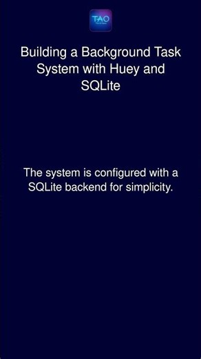 Building a Background Task System with Huey and SQLite