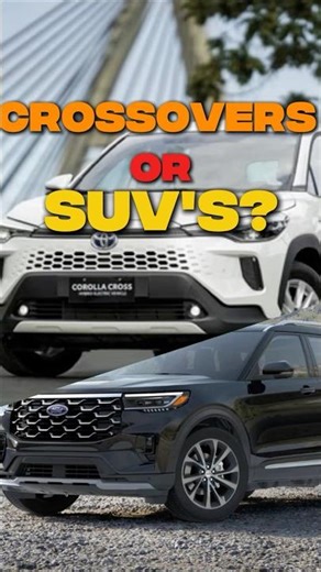 Crossovers vs SUVs Explained 🚙 #shorts #cars