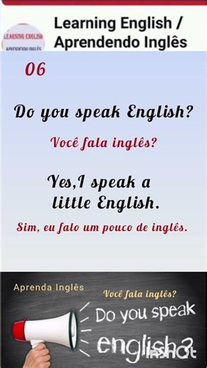#aprenda inglês: 06