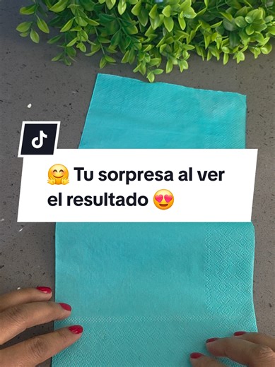 tu sorpresa al ver el resultado 🤗😍#manualidadesfaciles #DIY #creatorsearchinsights #manoscreativas #servilletas