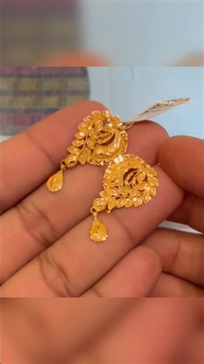Viral 2026 gold earrings designs 🔥😍#short #ytshorts #viralvideo #shortsfeed