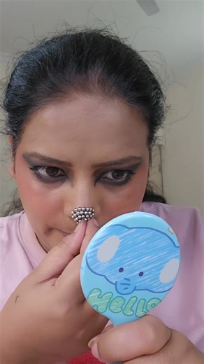 Shiny Cat Nose Makeup 🐱✨ Quick & Easy Tutorial #sweetykishorts #inkandglambysweety