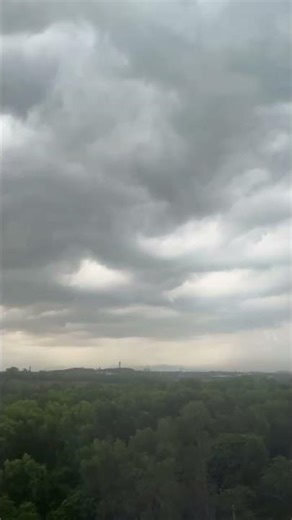കാർമേഘം...🌚🌨️ Office window view | Karmegham vibes ☁️✨####