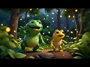 Seven Little Toads Say “Ribbit-Ribbit” | Animal Sounds Song for Kids | Nursery Rhymes and Learning