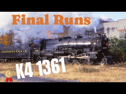 Must See PRR 1361 Train 1987 Pennsylvania Railroad K4 Pacific Steam Locomotive Resto that got Ruined