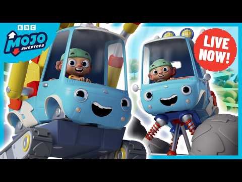 Mojo Swoptops Save the Day!! Mojo & Bo Adventures! - LIVESTREAM | Kids Truck Cartoon