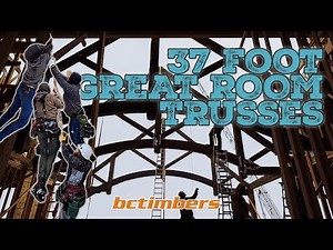 Huge Span Timber Frame Trusses #bctimbers