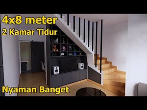 Rumah Minimalis di lahan 4x8 meter, tapi NYAMAN