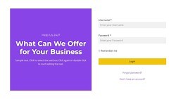 Login to account - Web Page Design by Nicepage