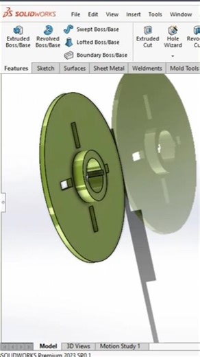 Round Plate Design In Solidworks ||Design 💥💯