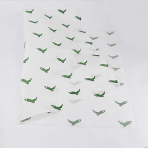 [Hot Item] Custom High Quality Green Color Logo Wrapping Tissue Paper