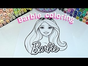 Barbie coloring 💕✨ Easy & satisfying | Step-by-Step Tutorial