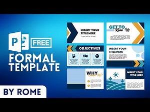 FREE Simple Formal PPT Template by Rome