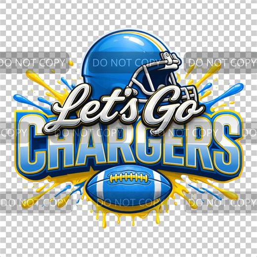 Chargers PNG, Let's Go Spirit, Chargers Football, Football Png, Game Day, Football Gift, Digital Download, Digital Use for Printing, T-shirt - Etsy