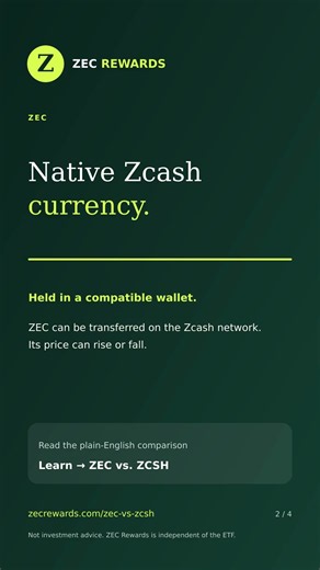 ZEC vs. ZCSH: The Difference in 24 Seconds