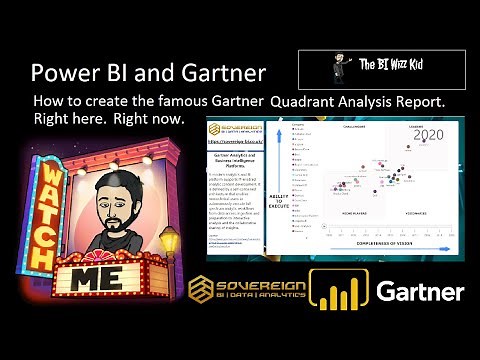 Power BI development: How to create the Gartner analysis report using Power BI , from scratch.