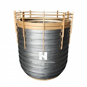 [Hot Item] Galvanized Steel Tree Planter Large Outdoor Movable Planting Trough for Garden & Home