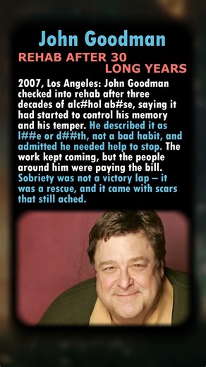 John Goodman — Rehab After 30 Long Years
