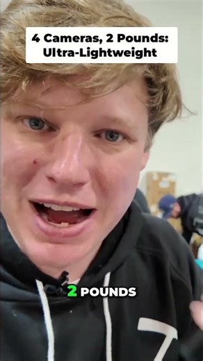 4-Camera Setup: Ultra-Lightweight and Portable! #shorts