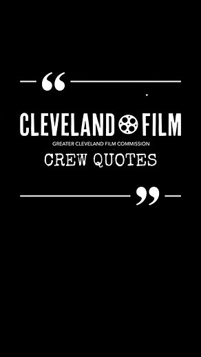️ CLE FILM CREW ADVICE PART 3: Cleveland film industry professionals share some insights to help you be successful in the #ClevelandFilm industry! P.S. Thank you to all the talented crew members who shared these quotes with us. #FilmInCLE #GCFC #Nonprofit #Cleveland #Film #CareersInFilm #CareersInFilmWeek | Greater Cleveland Film Commission | Facebook